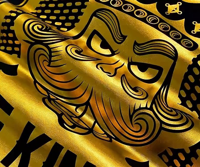 Premium Black "The Kings" Gold Foil Print Oversized T-Shirt | OEM Custom - Image 3