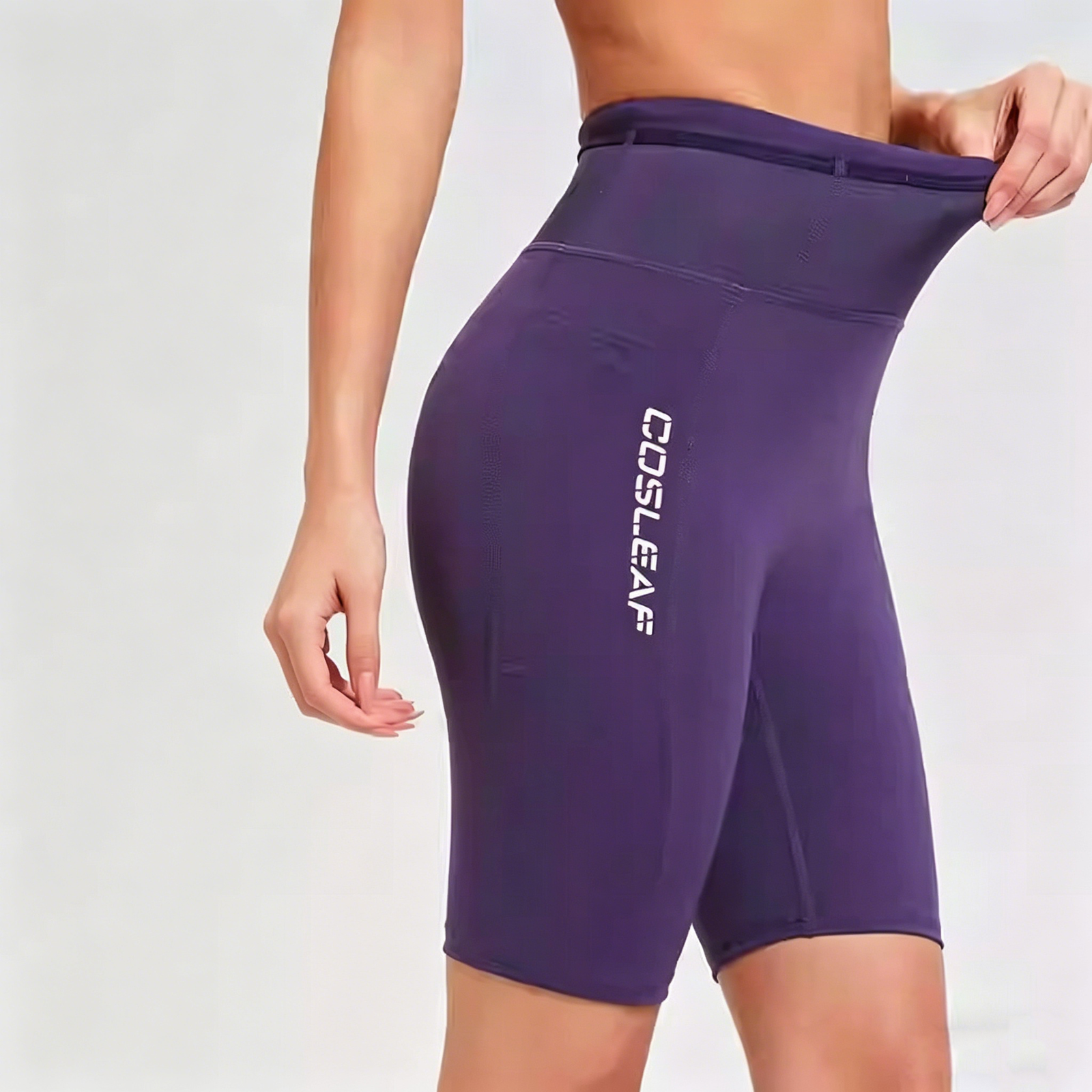 Premium High Waist Yoga Shorts with Pockets | OEM Custom - Image 2